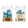 Lot de 7 dés en boîte – Fusion Bleu clair et blanc
