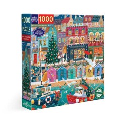Puzzle 1000 English seaside christmas